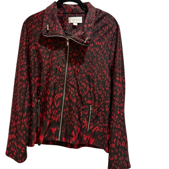 Stylish Red and Black Women's Jacket - Picture 6 of 7